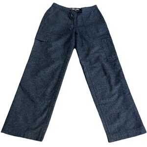 Banana Republic Wool Blend Trousers Pants Women 4 28x30.5” Gray Wide‎ Leg Career